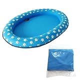 Aufblasbares Hundefloß - Haustier -Floating -Bett, Katzenwasser Floatie Matte | Hundeschwimmpool -Liege, Haustierfloß Für Den Gebrauch See, Langlebige Aufblasbare Haustierfloat, Sommerpool -Spielzeug
