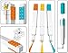 IQ LEGO Stationery 3 Pack Highlighter Markers with 4x2 Building Bricks - Yellow, Orange, Blue (51685)