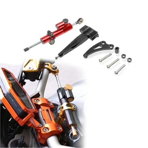 Fixation amortisseur direction moto CB650F stabilisateur rouge