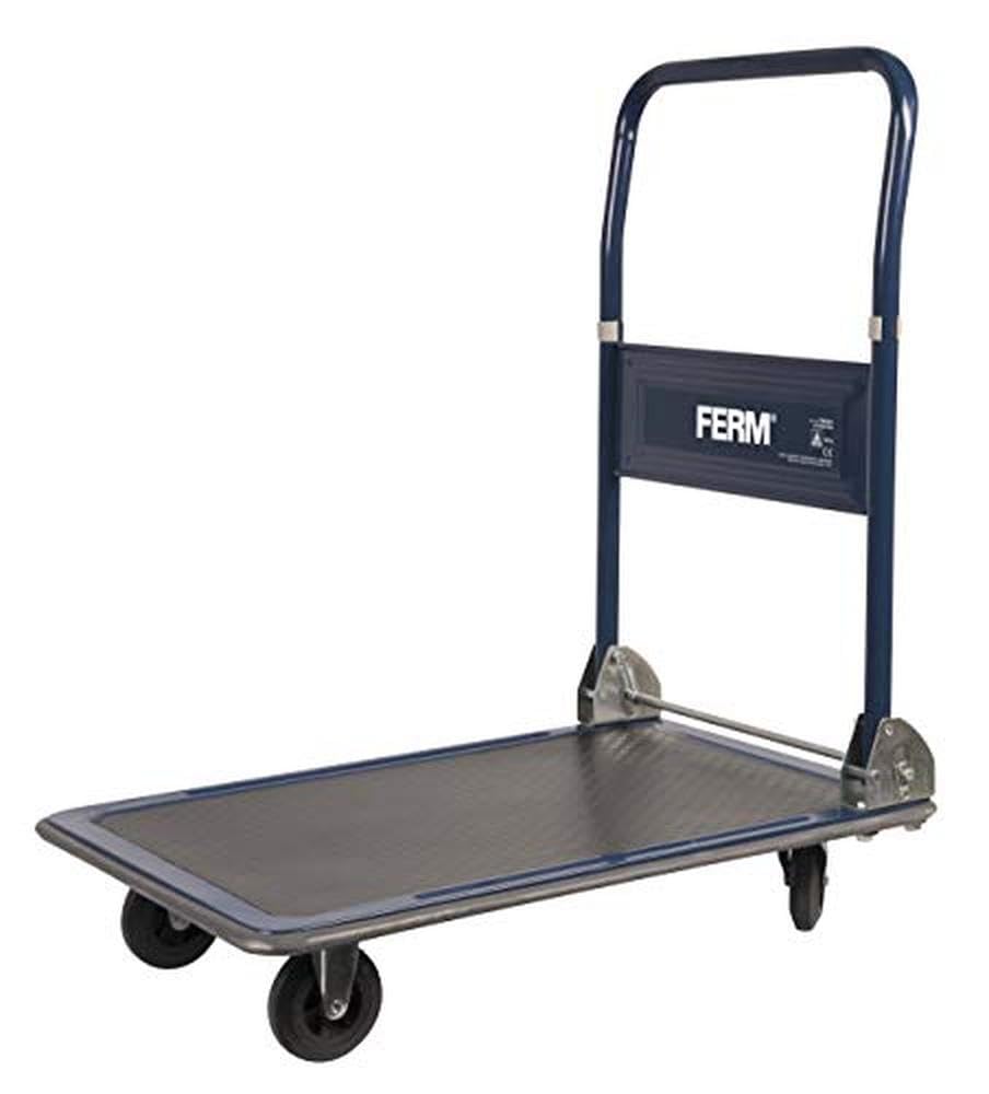 Ferm Carretilla - Máx. 150Kg - Plegable - Superficie de Goma - Bordes de Goma