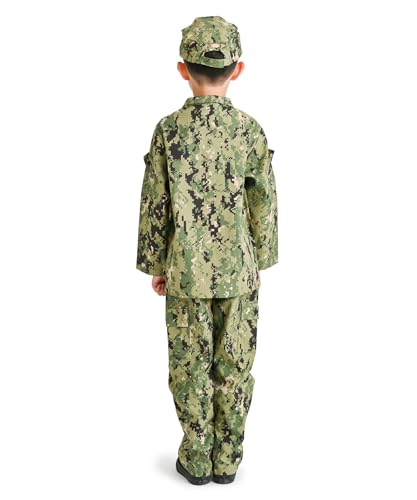Disfraz infantil uniforme militar digital NWU 3 piezas miniatura 4