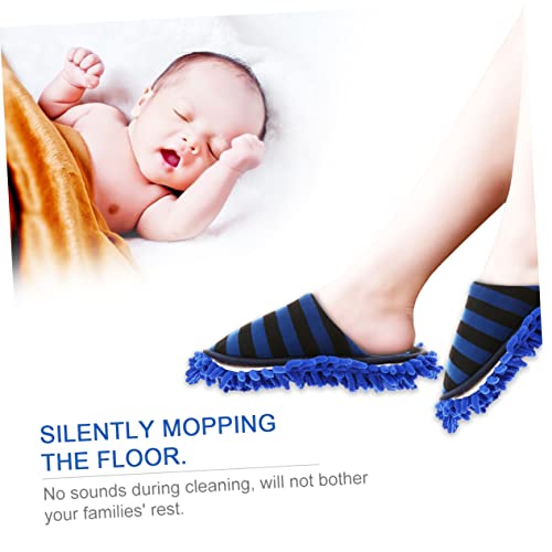 Healvian 1 Pair Cartoon Socks Washable Slippers For Women Ladies Slippers Hair Cleaner Slippers Mopping Shoes Reusable Floor Dust Slipper Clean Slippers Dust Cleaning Slipper Sandals House #TOP7