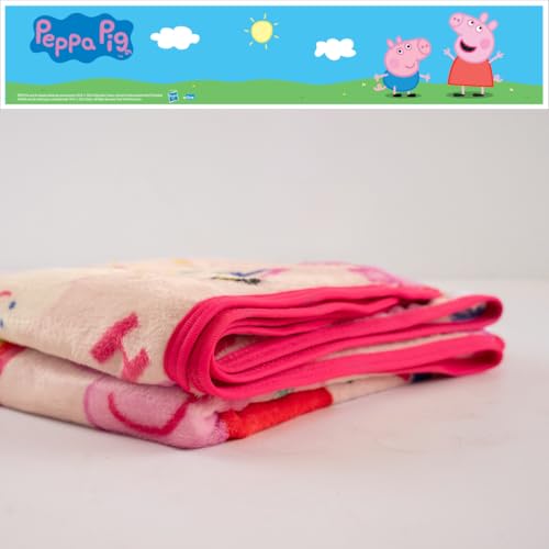 Image of Peppa Pig Kids Bedding Super Soft Cozy Silk Touch Throw, 40 in x 50 in, (Officially Licensed Product) By Franco
