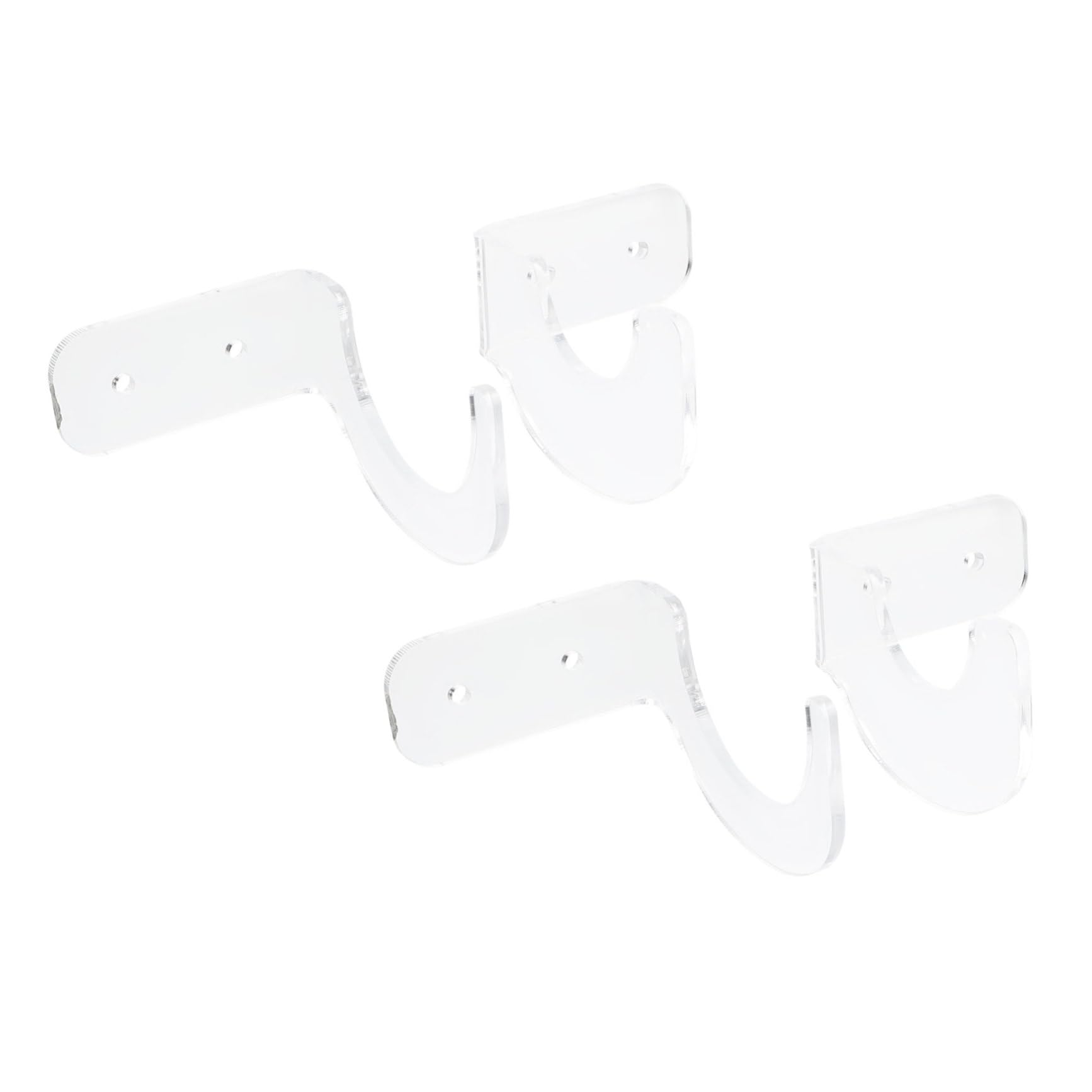 VICASKY 2Pairs Acrylic Bat Display Racks Transparent Storage Holders for Softball Tennis Bats Durable Stylish Design for Home Office Decor