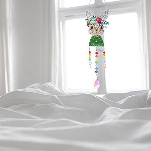 Bairdish BAIRDISH-A07 5D Diamond Painting Rabbit For Adults, Paint By Number Sunbathers Wind Chime thumb #7