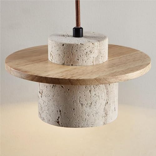 Lampe suspendue au plafond en travertin pour ambiance de chambre