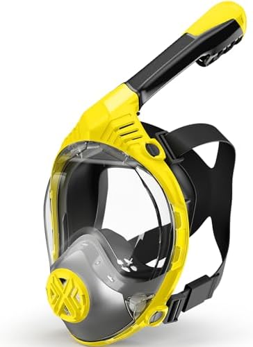 Full Face Snorkel Mask- Snorkeling Gear for Adults with Safe Dry ...