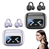 Auriculares Bluetooth con pantalla táctil inteligente, auriculares con clip, auriculares M100 con clip, oreja abierta con pantalla inteligente táctil, Bluetooth, traducción en tiempo real AI (2