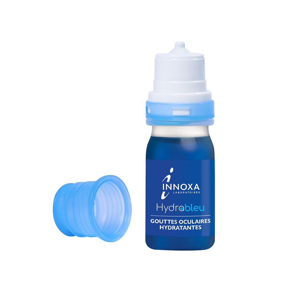 INNOXA Laboratoires - Blaue Formel Augentropfen - Aufhellung des Augenweiß – Befeuchtet gerötete und müde Augen – Originalformel – Made in France – Ohne Konservierungsstoffe - 2x10 ml