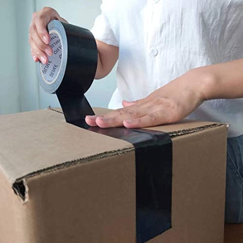 Image of QILIMA Heavy Duty Duct Tape, Professional Grade Duct Tape for Photographers, Industrial, Professional Use, 2 Inch X 30 Yards, 5 Rolls Black