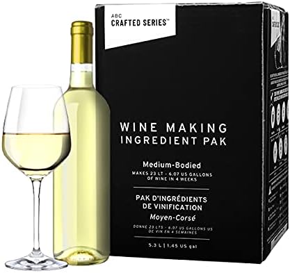 ABC Cork Co - Kit de vino de 6 galones, ingredientes de primera calidad para hacer vino, hace 30 botellas de vino (Washington State Sauvignon Blanc,