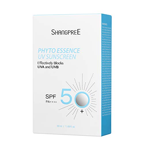 SHANGPREE Phyto Essence UV Sunscreen (4 bottles) SPF 50+ PA++++ (60ml / 2.03 fl. oz. x 4 bottles), Premium Korean Skincare