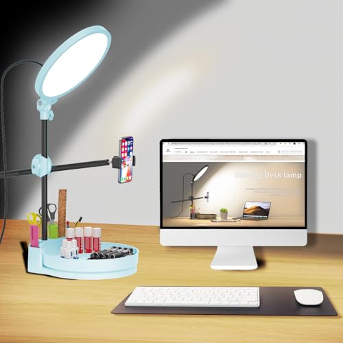 Anneau lumineux 55W plein écran dimmable avec boîte rotative et contrôleur de bureau