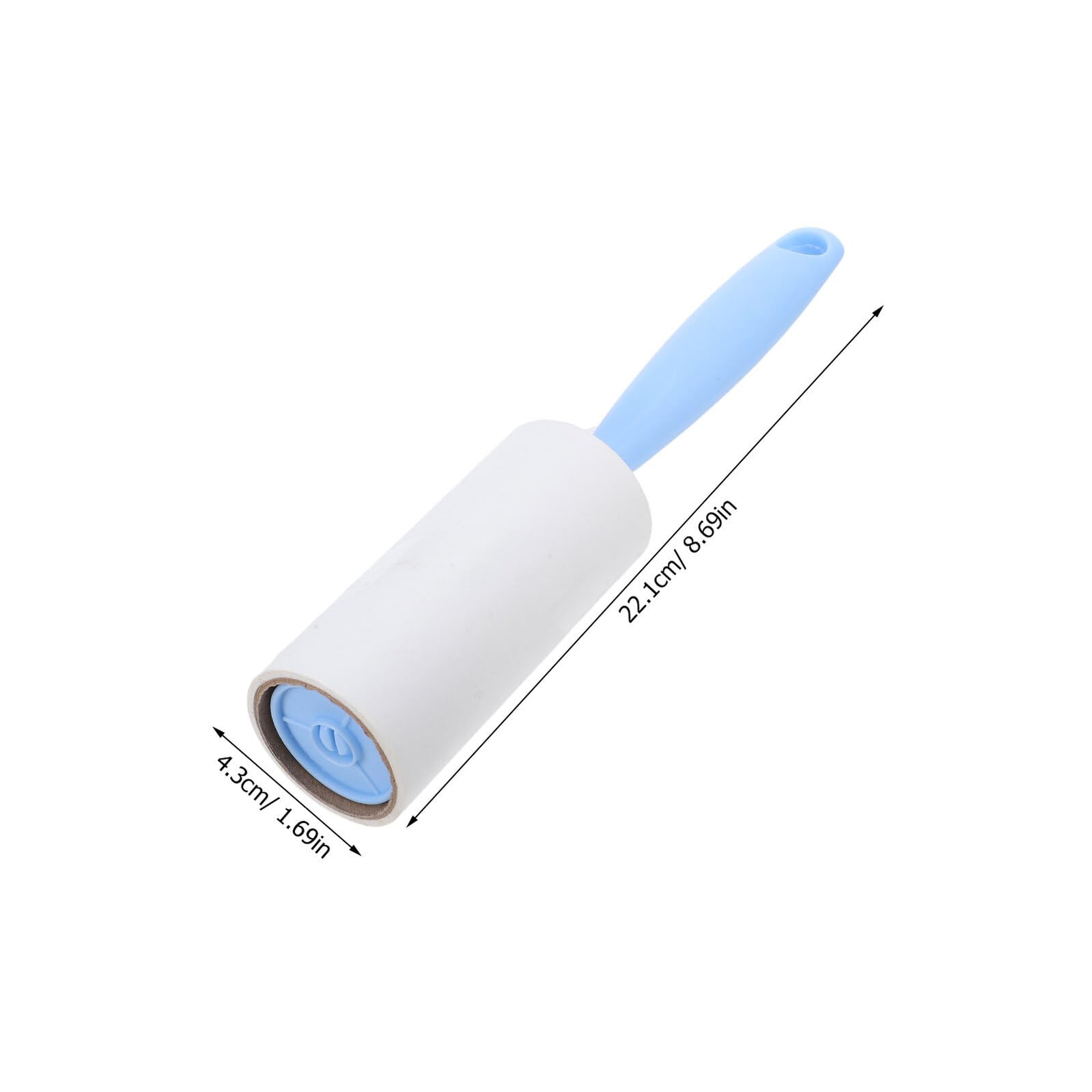Rodillo Quitapelusas Adhesivo Azul con Mango Ergonómico 1 Set con 2 Rollos de 40 Hojas y 6 Recambios de 10 CM para Ropa Pelo de Mascotas Sofás y Alfombras Herramienta Eficaz