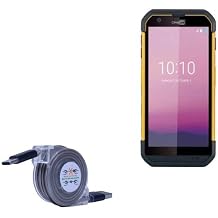 BoxWave Cable Compatible with Cipherlab RS36 - miniSync - USB-A to USB Type-C, Retractable Cable 5 Pre-Set Lengths Avoid Tangles