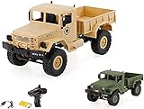 HSP Himoto U.S. M35 1/16 Maßstab RC Ferngesteuerter Off-Road Militärtruck Army Fahrzeug Transporter Crawler, 2,4GHz,4WD Antrieb, Komplett-Set RTF