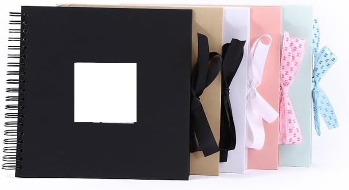 Travel Growth Commemorative Book ﻿ Cardboard DIY Albums Window Scrapbooks Airplane Box Packaging Applicable to photos, receipts, star cards, etc(black-JoJo's Bizarre Adventure1)