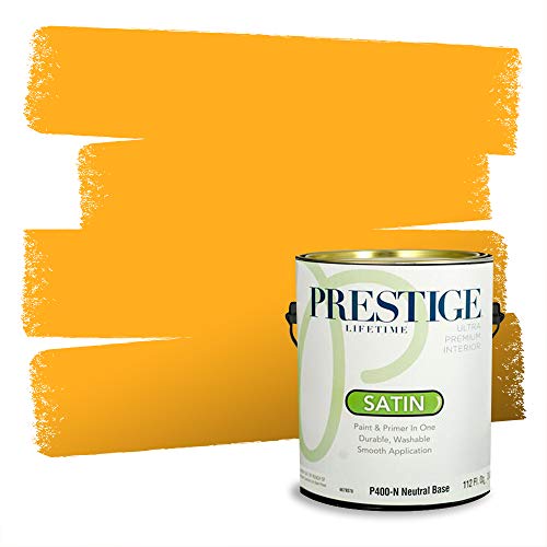 PRESTIGE Paints P400-N-3011-2VP Paint and Primer In One, 1 gallon, Morning Sunrise