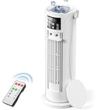 Portable Air Conditioners - 3 Speeds & Storm Mode & Mist Spray, Tower Cooling Fan with Timer, 120° Oscillation for Home, Office, Bedroom, Living Room - Portable AC Standing Fan (White)