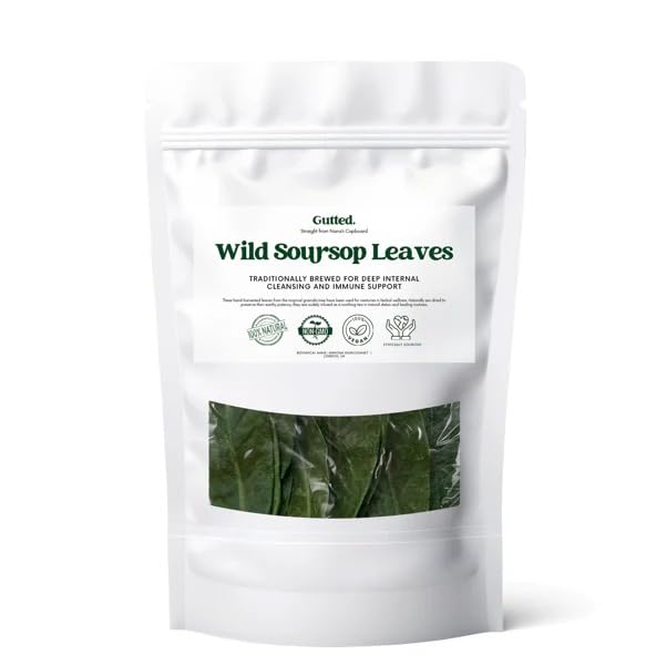 Wild Soursop Leaves 100% Natural | Sun-Dried Herbal Tea - 100 Large Leaves- Premium Quality