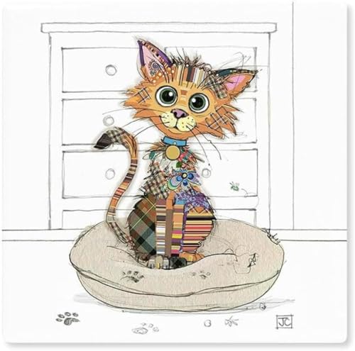 Lesser & Pavey Bug Art Design Drink Coaster Eco Cork Tea Coffee Hot Drinks Quirky Design Kimba Kitten