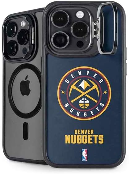Skinit Kickstand Phone Case Compatible with iPhone 14 Pro Max - Officially Licensed NBA Denver Nuggets Dark Rust Design