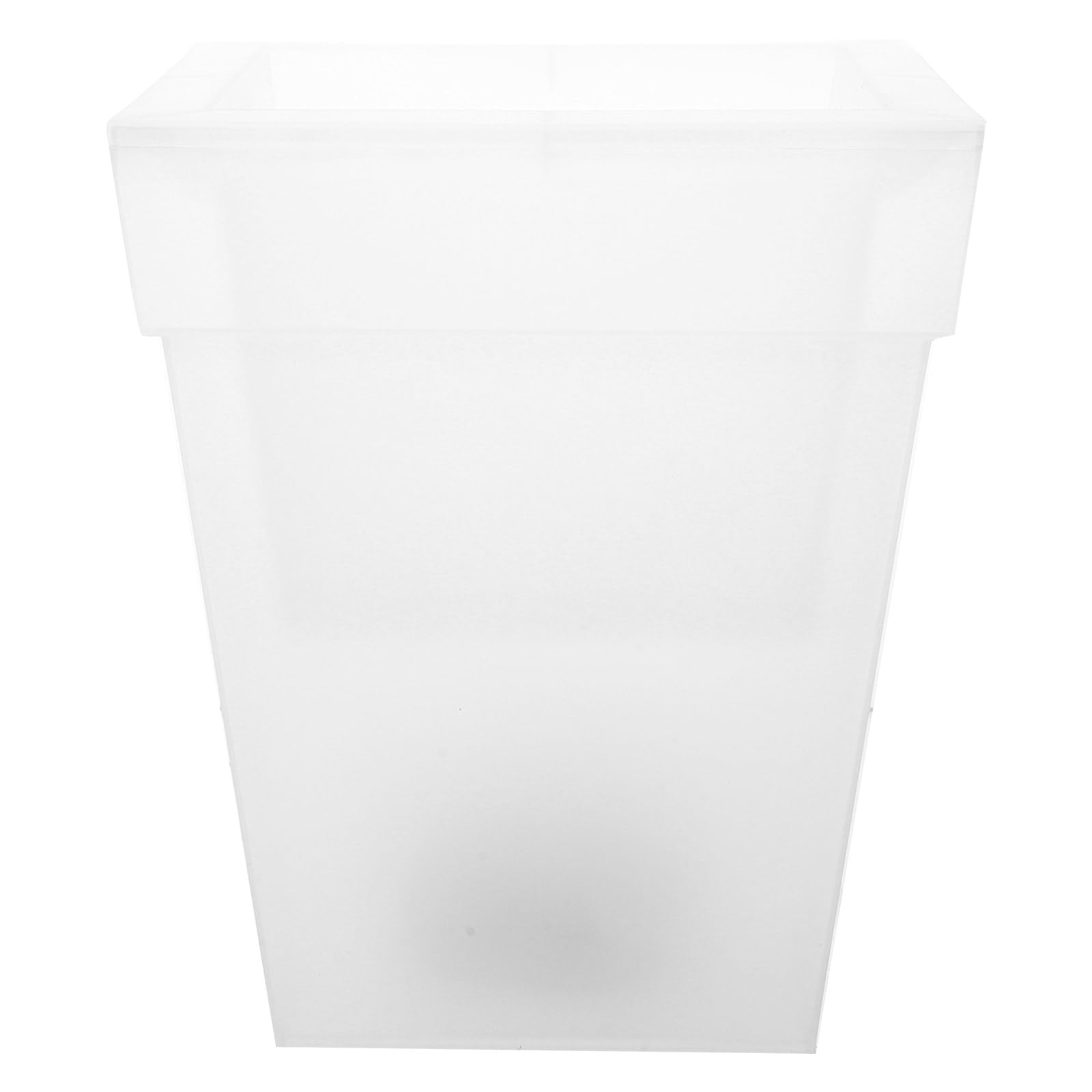 GLEAVI Fioriera Luminosa da Esterno ad Energia Solare Vaso di Fiori in Plastica Luce Bianca per Giardino Balcone e Cortile Decorazione da Giardino Resistente alle Intemperie
