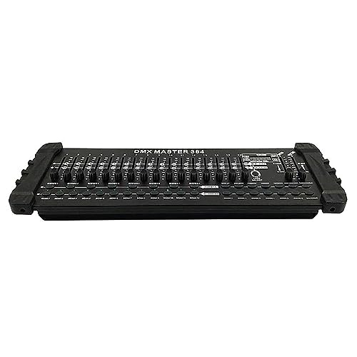 SHEHDS DMX Controller DMX384 DJ Controller LED Digital Display DMX Console DJ Equipment Stage Light Controller for Dj Lights Par Lights Moving Head Lights Party Lights Disco Lights