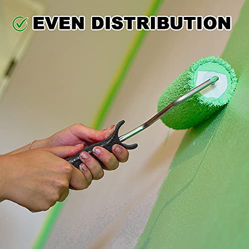 Kit de pintura doméstica de nível profissional – 13 peças – pano de queda, pincéis de tinta, bandeja