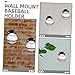 OHPHCALL 3sets Wall-Mounted Baseball Rack Display Holders for Baseball Softball Durable Sports Ball Storage for Organizing and Showcasing Collectibles