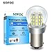 SOFOC P21W 1156 BA15S Bulb LED 6V 12V DC White For RV Camper Dome Light Automotive Reverse Light Rear Fog Lamp DRL 3014 39SMD 1000Lm Brighter 2Pcs
