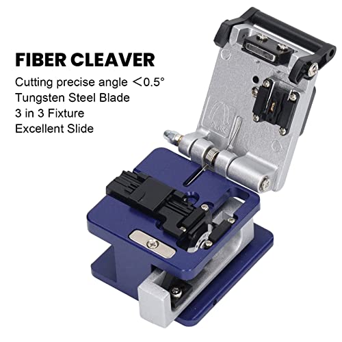 Image of 15PCS Fiber Optic Termination Tool Kit FTTH Fiber Optic Tool Kit Cold Connection Assembly with Optical Power Meter