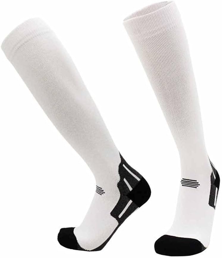 Men's Compression Stockings Solid Color Non Slip Riding Socks Suitable for Marathon Breathable Fabric Running Socks