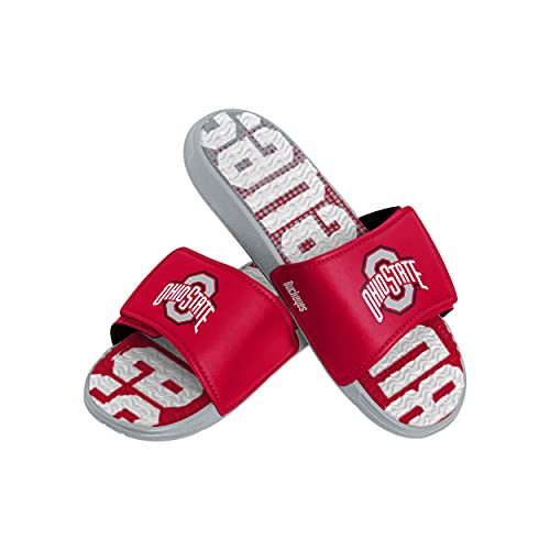 FOCO Ohio State Buckeyes NCAA Mens Gradient Wordmark Gel Slide - S