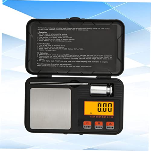 Besportble Digital Jewelry Scale Digital Platform Scale Mini Scale Smart Weigh Scales Black Intelligent Tool Box Jewelry Scale #TOP5