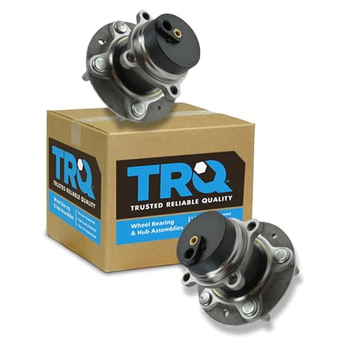 Image of TRQ 2 Piece Front Passenger Side Driver & Passenger Side Wheel Bearing & Hub Assembly Set Compatible with 2009-2011 Mazda RX-8