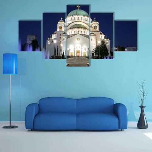 Tableau décoration murale grand format pour habiller un grand mur de salon