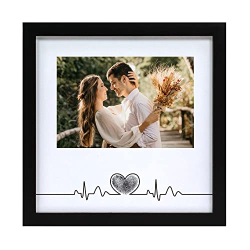 Komimaci Heart Thumbprint Keepsake Photo Frame and Ink Kit Wedding