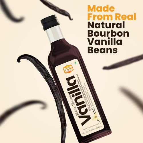 Image of Pure Madagascar Bourbon Vanilla Extract - Alcohol-Free, 100 ml - 100% Natural, Rich & Aromatic - Ideal for Baking, Desserts, Milkshakes & Ice Cream - Premium Alternative to Vanilla Essence
