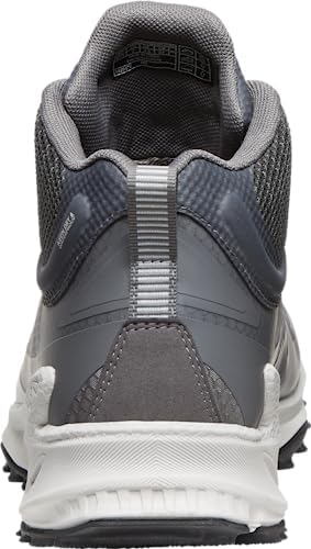 KEEN Women's Zionic Mid Height Waterproof All Terrain Hiking Boots, Steel Grey/Magnet, 9 | Image 2