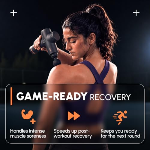 Image of Cult TORQ X Massage Gun for Deep Tissue Muscle Recovery | BLDC Motor, 10mm Amplitude, 6 Speed Levels, 6 Massage Heads, 6-Hour Battery | Pain Relief Massager for Hybrid Athletes, Runners & Fitness Enthusiasts, Blue