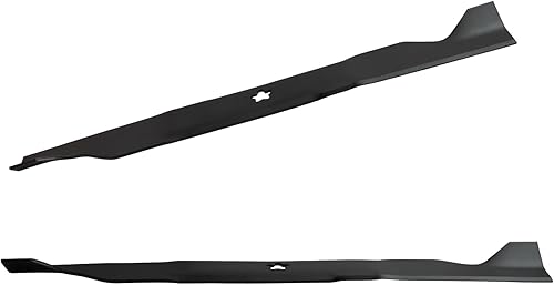 Miniatura 7 de KOFINAM Paquete de 2 cuchillas de repuesto para cortacésped de elevación media para Craftsman Husqvarna Poulan 33266 403107 405380 532405380 PP21011