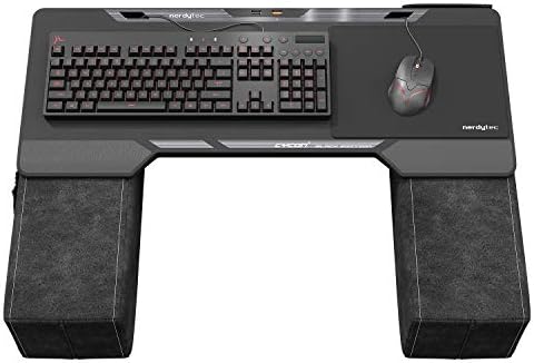 Couchmaster CYCON² Black Edition - Couch Gaming Desk for Mouse & Keyboard (for PC, PS4/5, XBOX One/Series X), ergonomic lapdesk for couch & bed