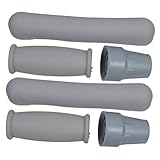 PartyKindom 2Sets Crutch Accessory Replacement Kit Nonslip Hand Grips Tips Ergonomic Design for Enhanced Comfort and Safety Quick Installation for Various Walking