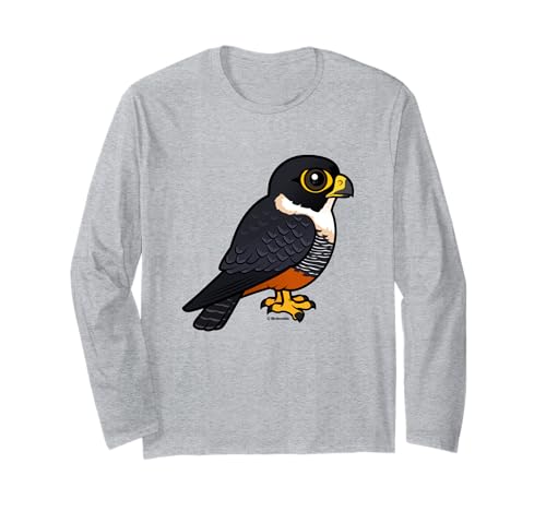 Cute Cartoon Bat Falcon Birdorable Raptor Bird of Prey Long Sleeve T-Shirt