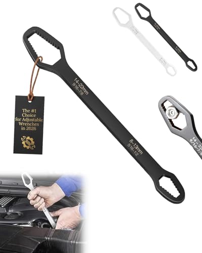 OBUERFP Universal Self Adjusting Wrench 8–22mm Dual-Ended Self-Tightening Multifunctional Sink