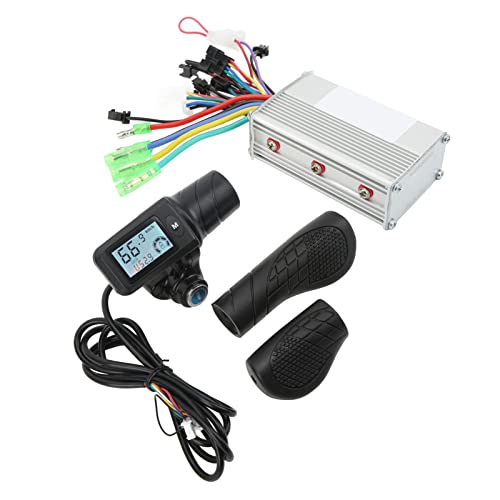 Electric Scooter Brushless Motor Controller, 36V 48V 350W Brushless Motor Controller with 805 LCD Display Throttle Grip