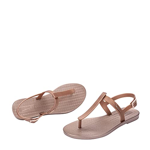 Sandália Sun Ventura Metallic, Melissa, Feminino, Rose, 36