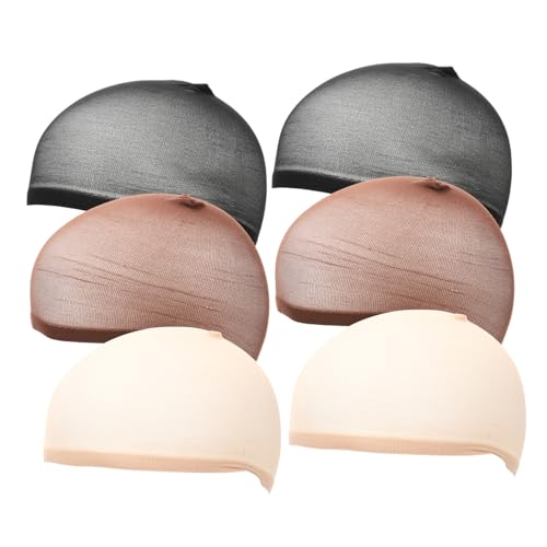 WOFASHPURET 6pcs Nylon Wig Caps for Women Closed End Wig Mesh Nets with Thick Elastic Lightweight Hair Cap for Easy Use and Comfort for Parties and Everyday Wear