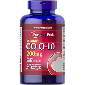 Puritan’s Pride CoQ10 200mg, Supports Heart Health, 240 Rapid Release Softgels